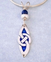 Celtic Eternity Knot Pendant In Silver